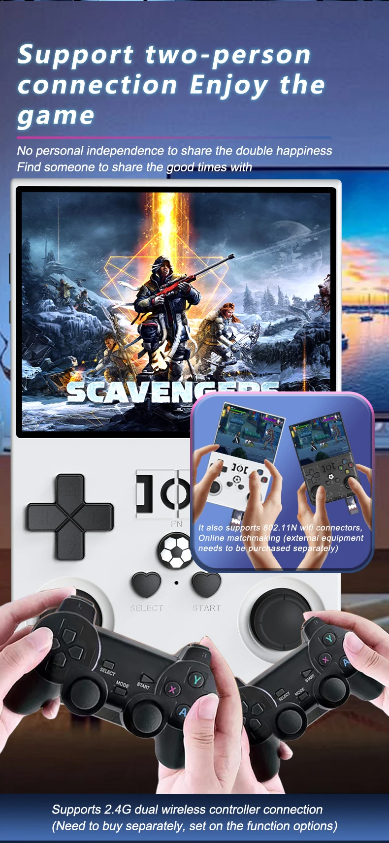 R36PRO Retro Handheld Video Game Console