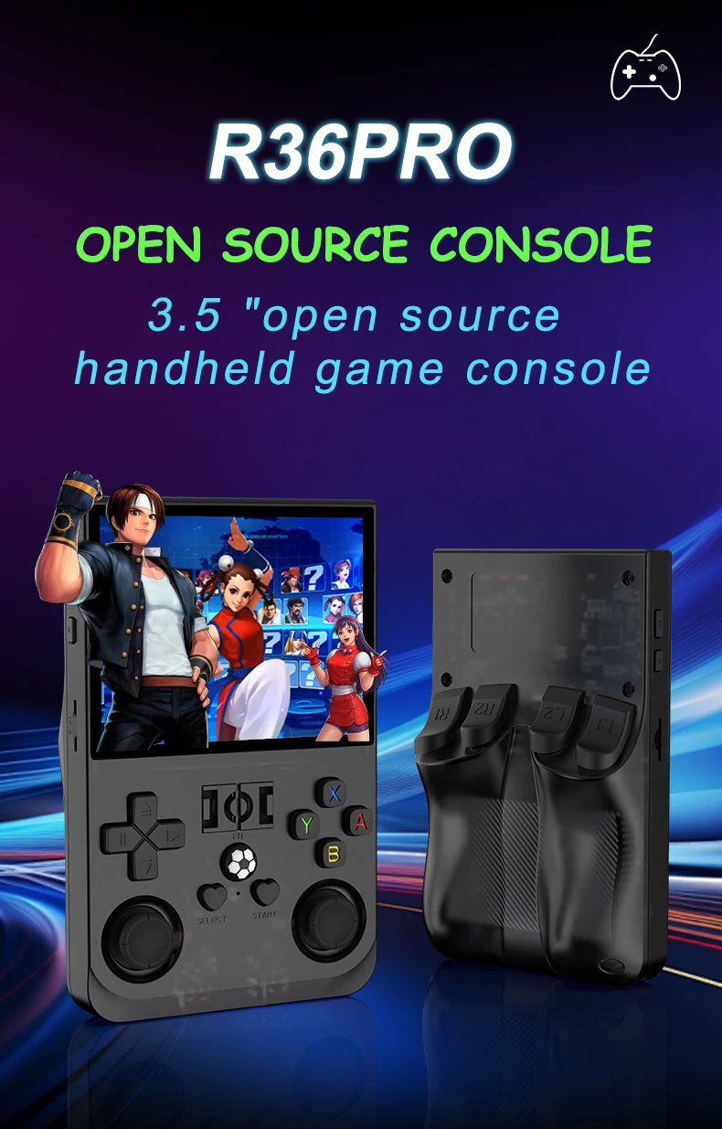R36PRO Retro Handheld Video Game Console
