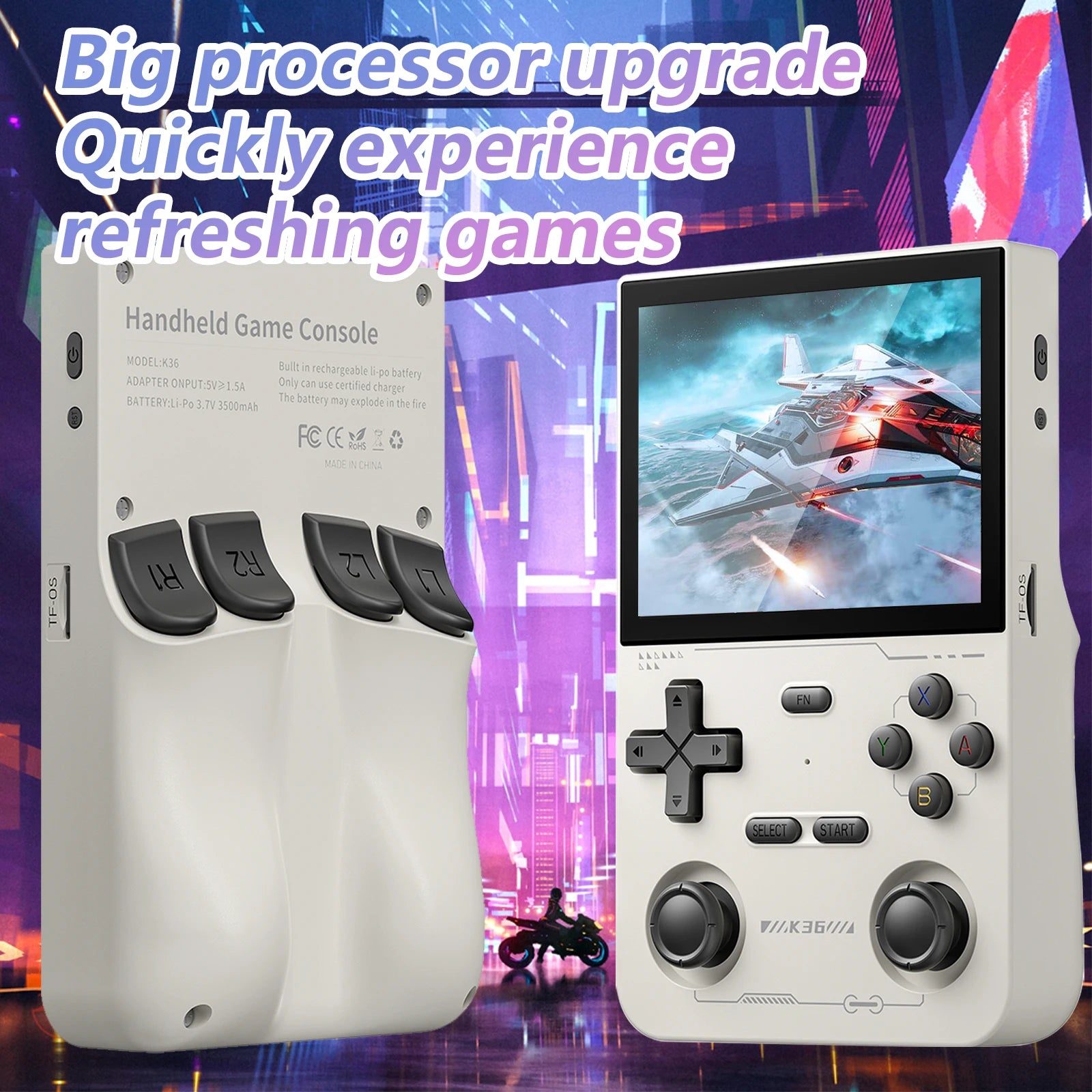 K36 Retro Handheld Game Console