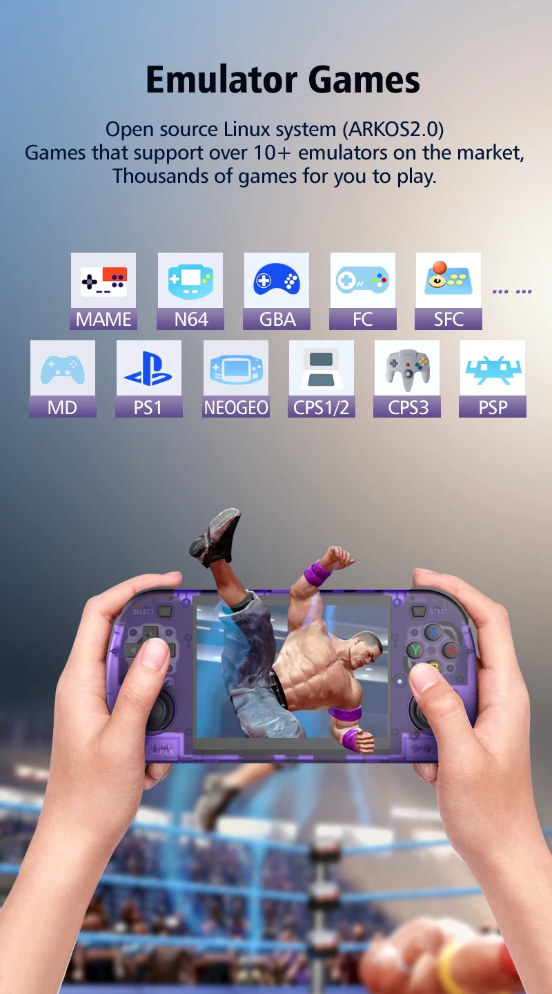 R36H Pro Max Retro Gaming Console