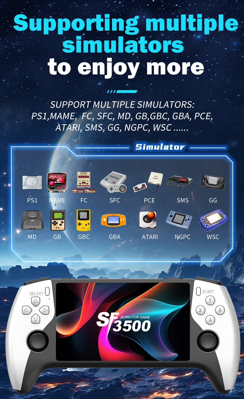 SF3500 Retro Handheld Game Console