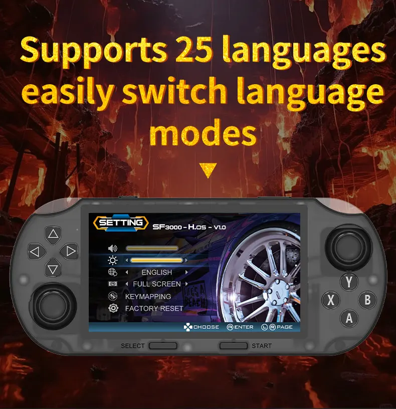 SF3000 HD Retro Handheld Game Console