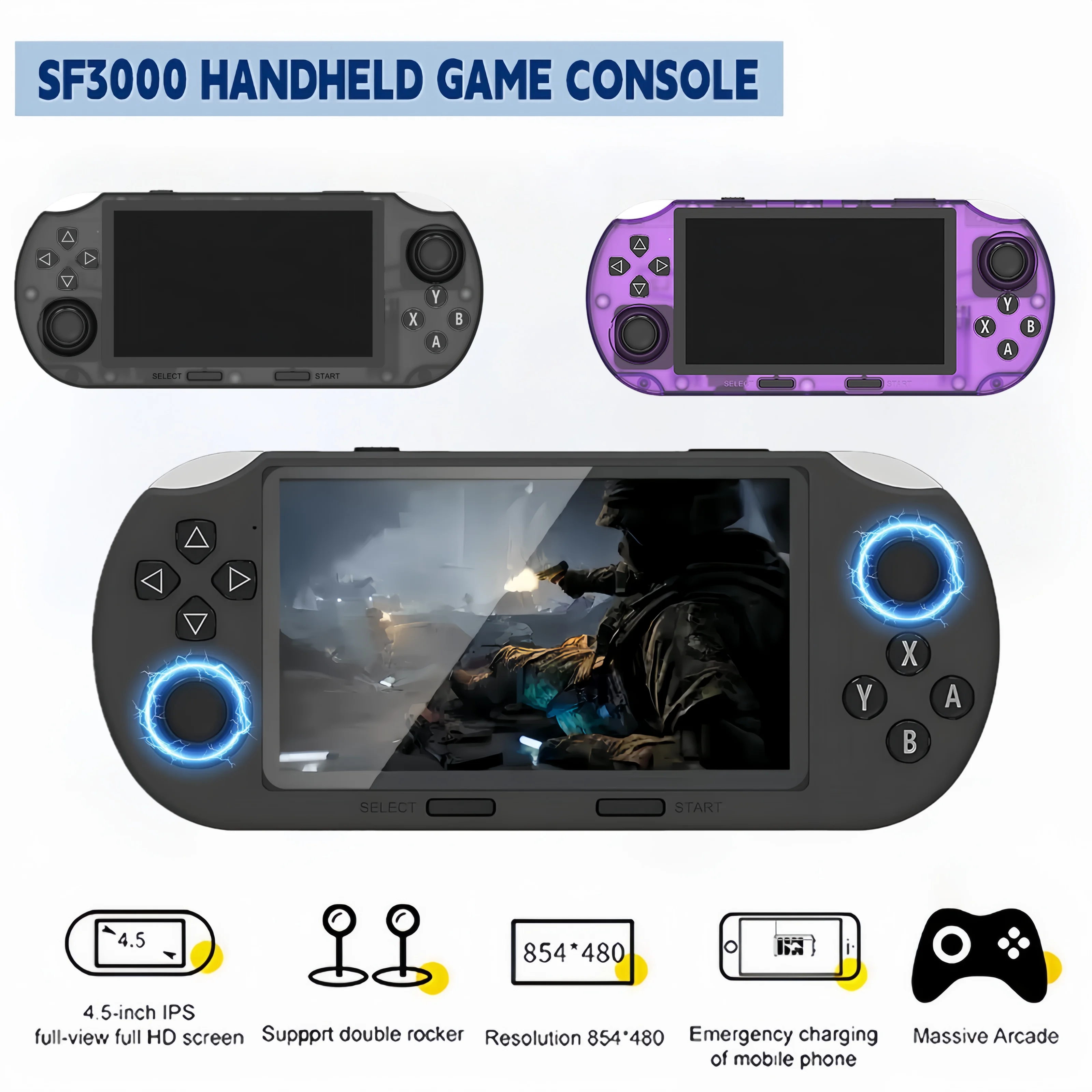 SF3000 Handheld Retro Game Console