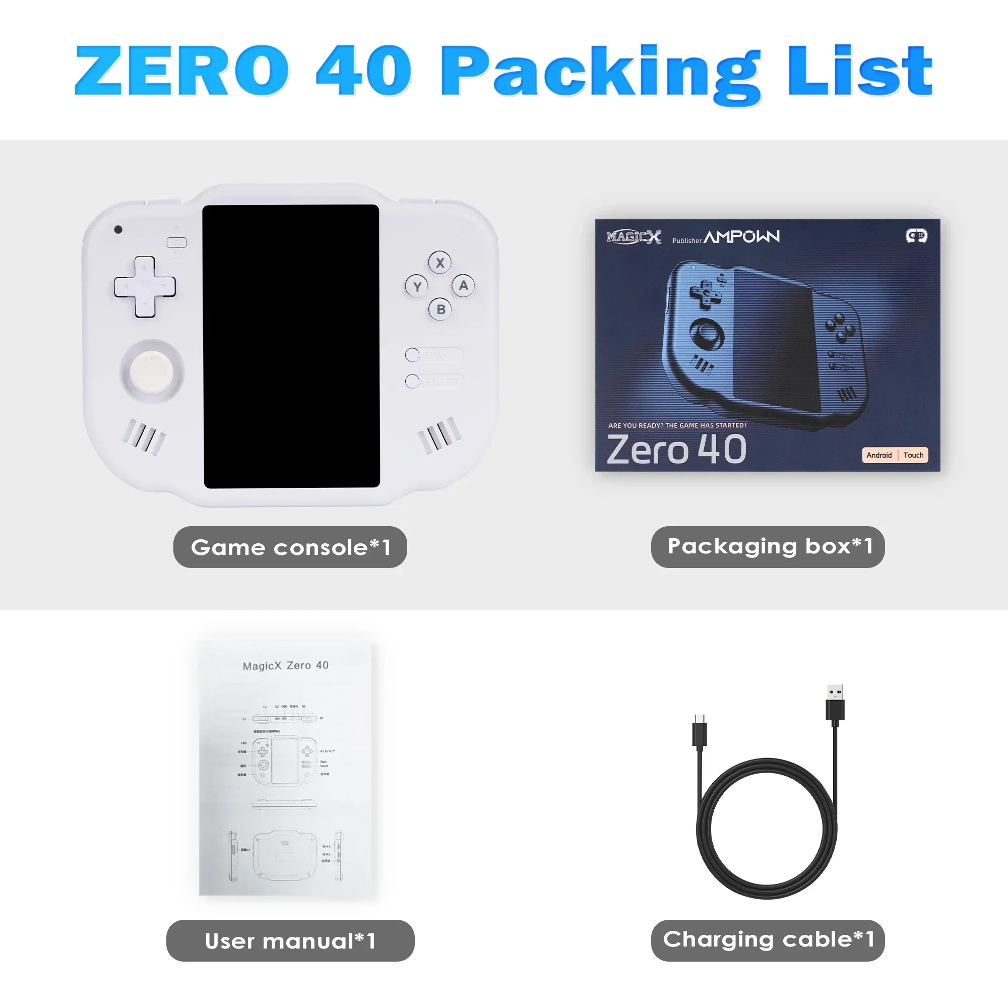 Zero 40 Touch Screen Retro Console