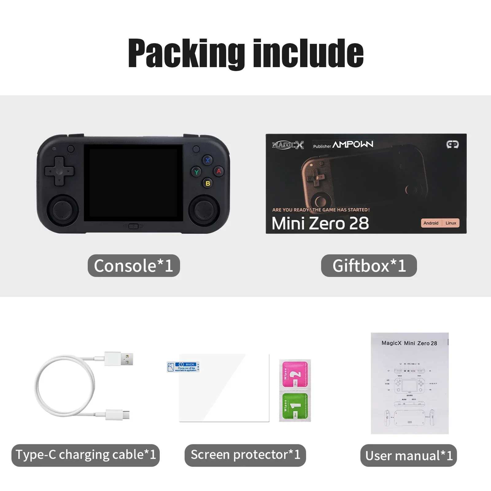 Zero 28 Mini Retro Game Console