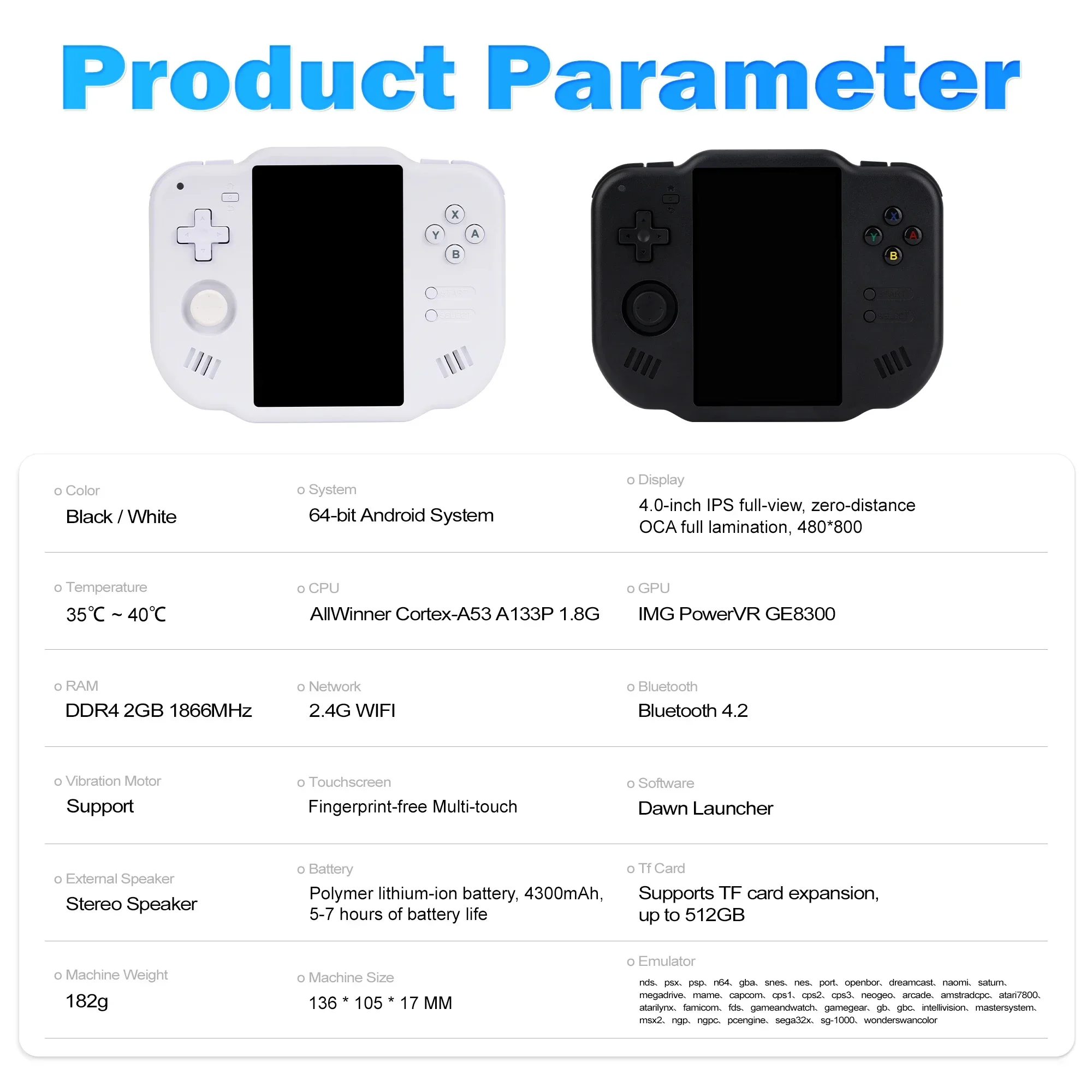Zero 40 Touch Screen Retro Console