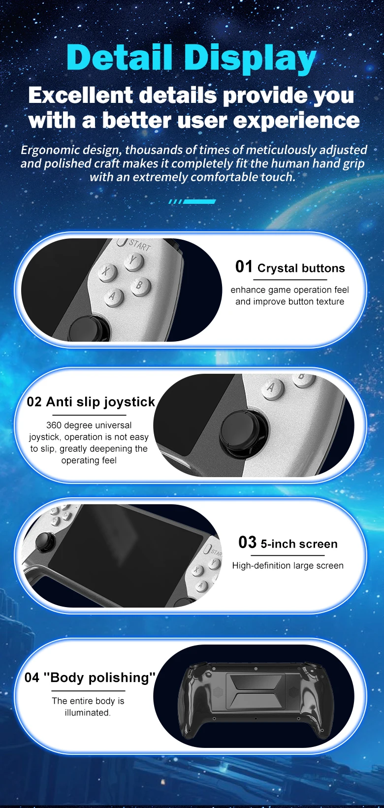 SF3500 Retro Handheld Game Console