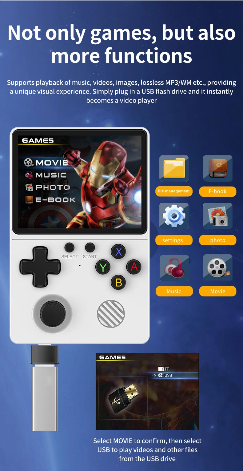 R40 Retro Handheld Game Console