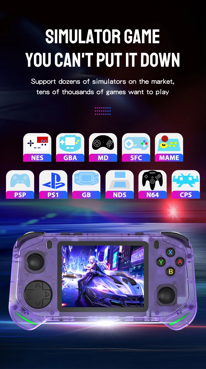 RX6H Retro Handheld Game Console