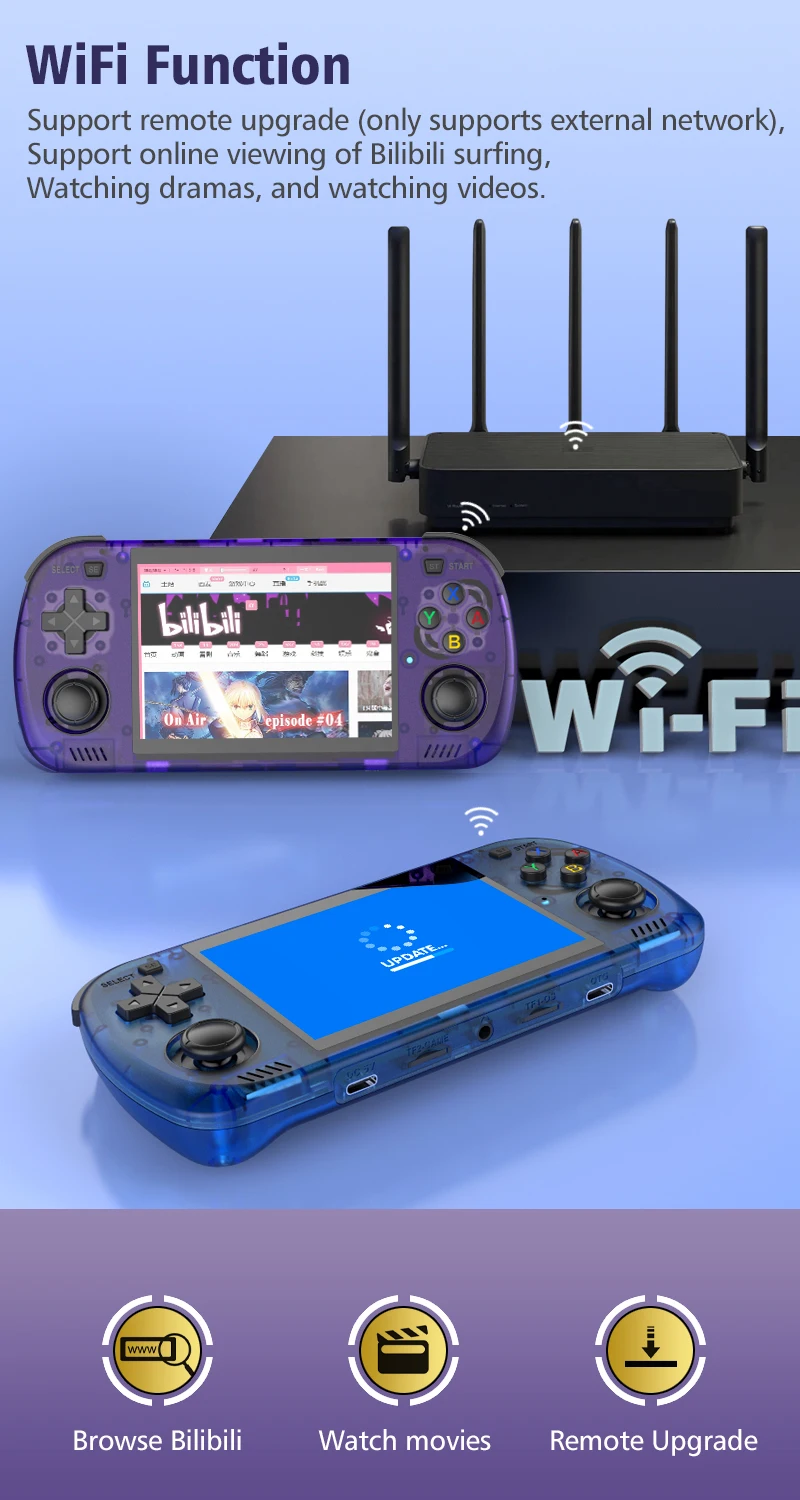 R36H Pro Max Retro Gaming Console