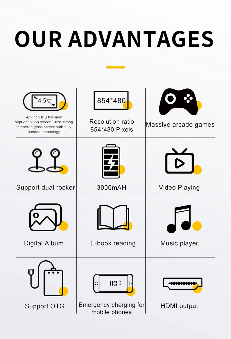 SF3000 HD Retro Handheld Game Console