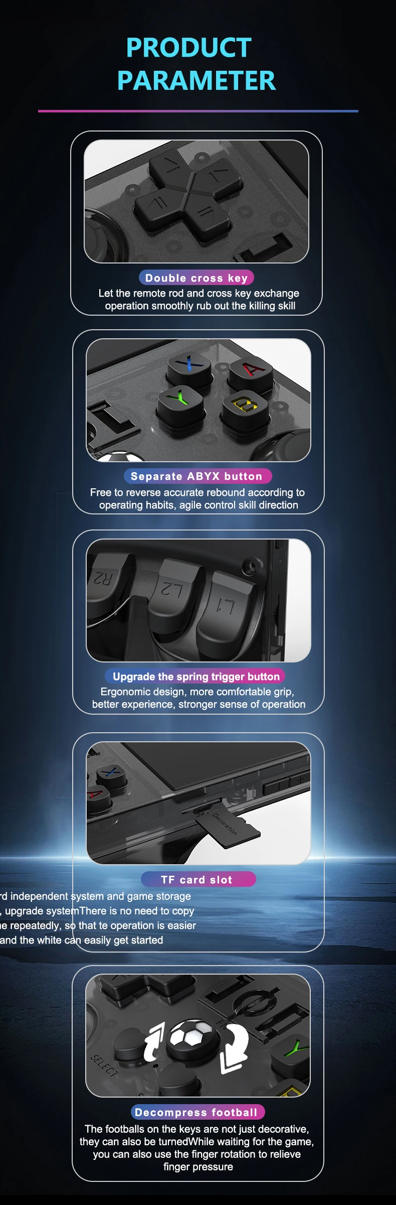 R36PRO Retro Handheld Video Game Console