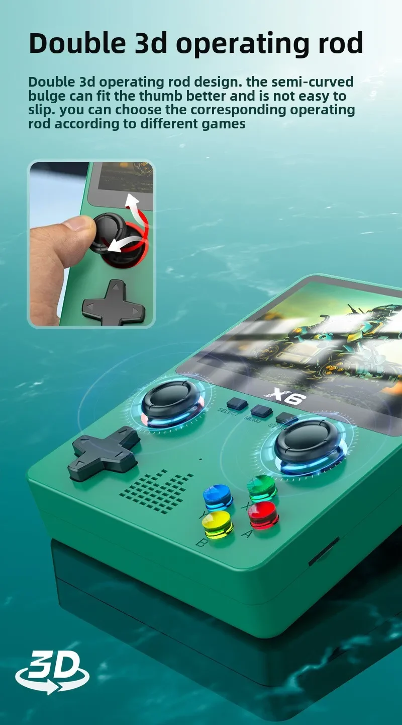 X6 Retro Handheld Game Console