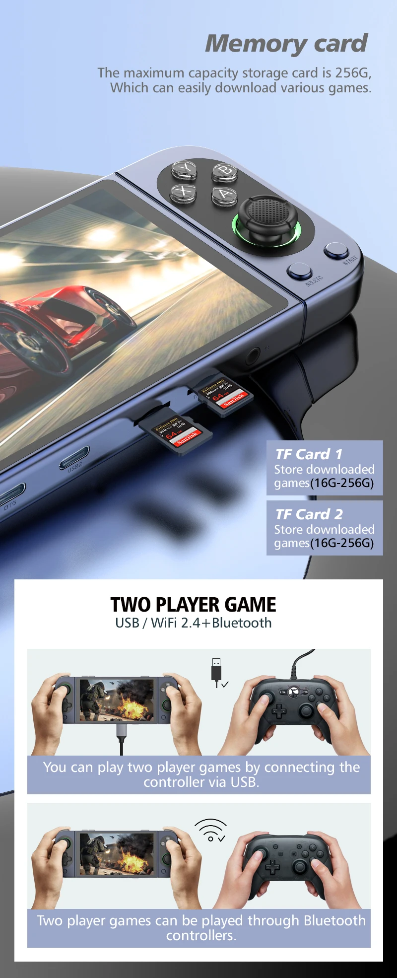 D-50 Plus Retro Handheld Console