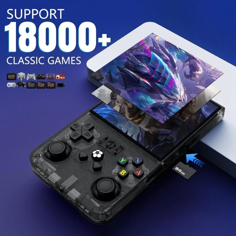 R36 Max Retro Handheld Game Console