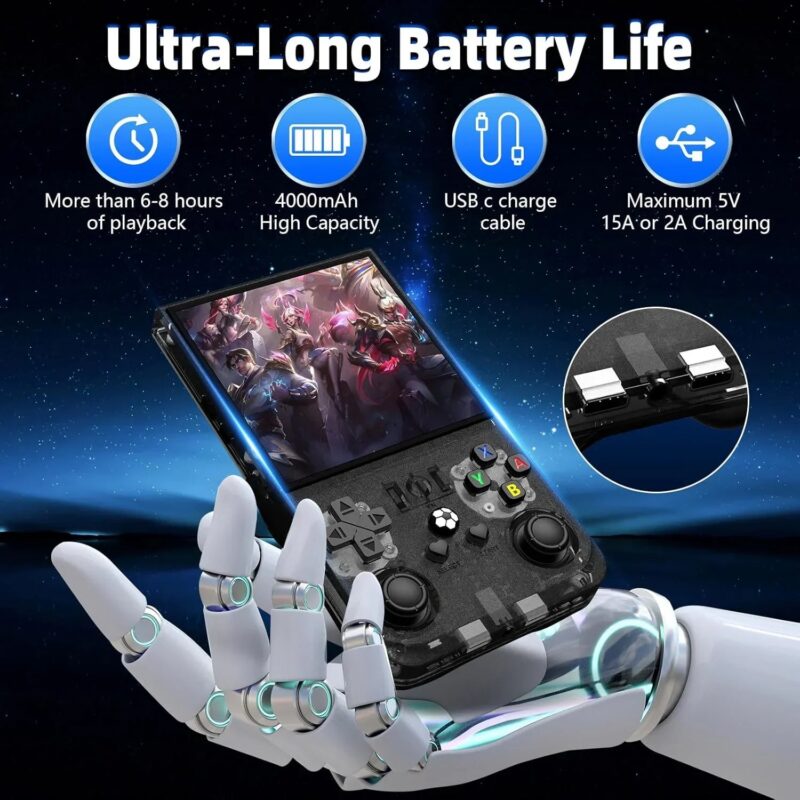 R36 Max Retro Handheld Game Console